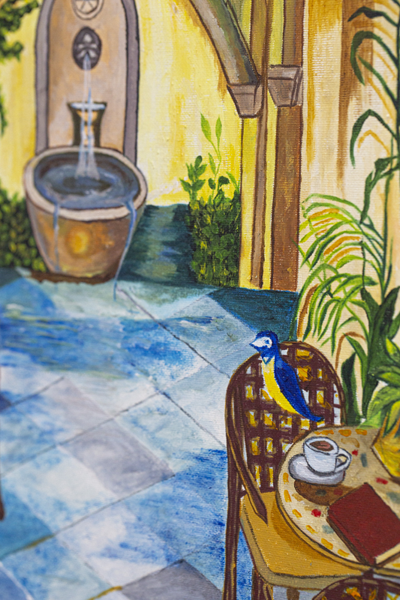 El patio de la fuente detalle