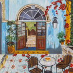 Patio azul
